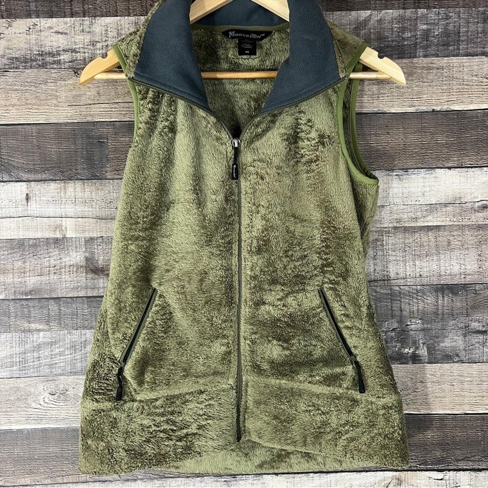 Moosejaw Green Gorpcore Fleece‎ Vest
